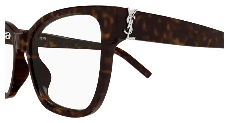 Donna SAINT LAURENT SL M158 002 Montature da vista Acetato Havana Trasparente Cat Eye miniatura 3