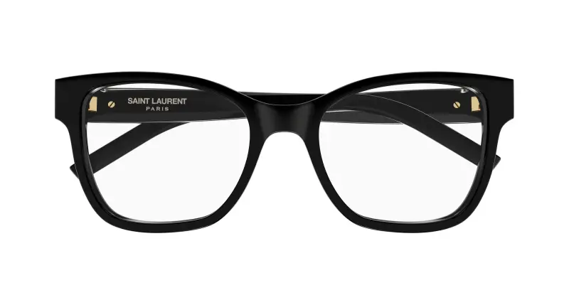 Donna SAINT LAURENT SL M158 007 Montature da vista Acetato Nero Trasparente Cat Eye miniatura 2