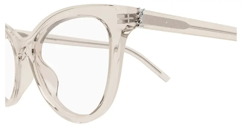 Donna SAINT LAURENT SL M164 004 Montature da vista Acetato Beige Trasparente Cat Eye miniatura 3