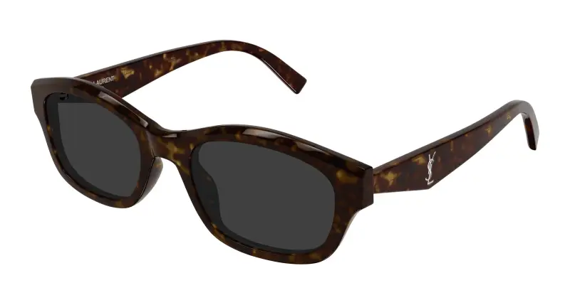 Donna SAINT LAURENT SL M172 002 Occhiali da sole Acetato Havana Grigio Squadrata