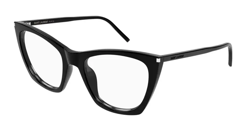Donna SL 214 KATE THIN OPT 001 Montature da vista Acetato Nero Trasparente Cat Eye
