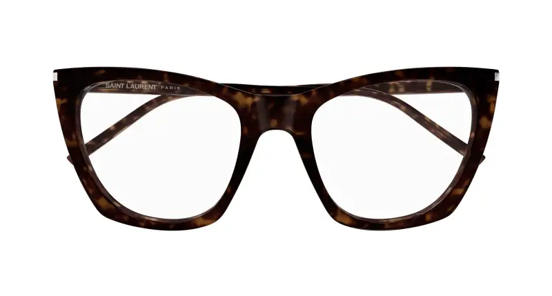 Donna SL 214 KATE THIN OPT 002 Montature da vista Acetato Havana Trasparente Cat Eye miniatura 2