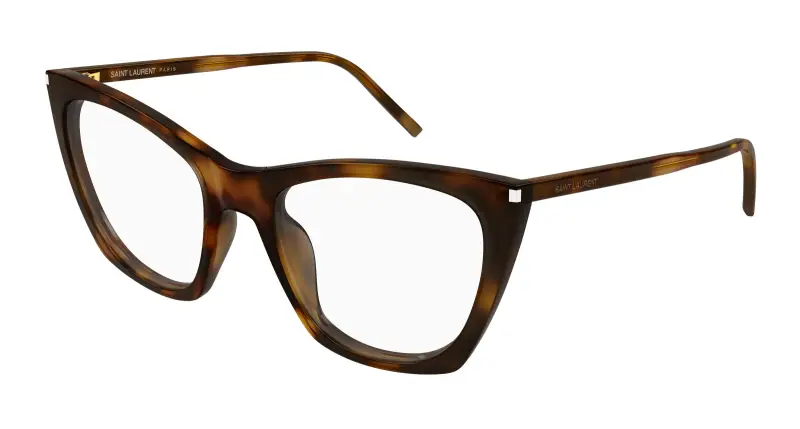 Donna SL 214 KATE THIN OPT 003 Montature da vista Acetato Havana Trasparente Cat Eye
