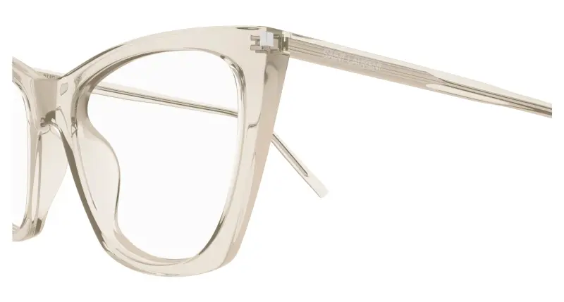 Donna SL 214 KATE THIN OPT 004 Montature da vista Acetato Beige Trasparente Cat Eye miniatura 3