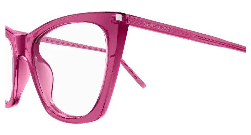 Donna SL 214 KATE THIN OPT 005 Montature da vista Acetato Rosa Trasparente Cat Eye miniatura 3