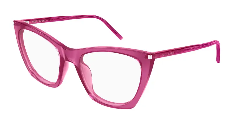 Donna SL 214 KATE THIN OPT 005 Montature da vista Acetato Rosa Trasparente Cat Eye