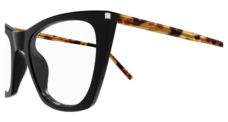 Donna SL 214 KATE THIN OPT 006 Montature da vista Acetato Nero Trasparente Cat Eye miniatura 3
