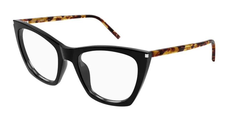 Donna SL 214 KATE THIN OPT 006 Montature da vista Acetato Nero Trasparente Cat Eye