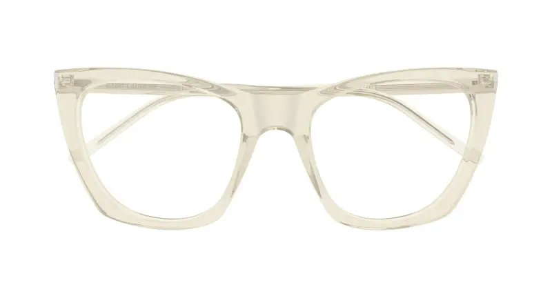 Donna SL 214 KATE THIN OPT 007 Montature da vista Acetato Giallo Trasparente Cat Eye miniatura 2