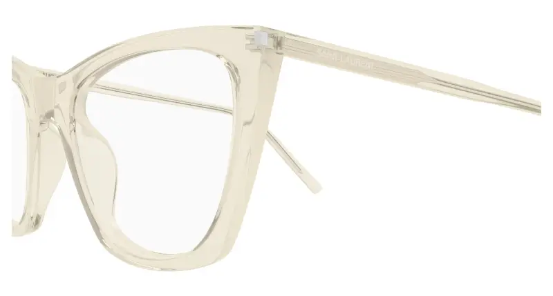 Donna SL 214 KATE THIN OPT 007 Montature da vista Acetato Giallo Trasparente Cat Eye miniatura 3