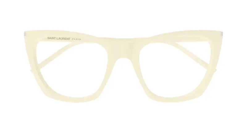 Donna SL 214 KATE THIN OPT 008 Montature da vista Acetato Avorio Trasparente Cat Eye miniatura 2