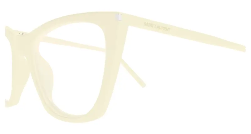 Donna SL 214 KATE THIN OPT 008 Montature da vista Acetato Avorio Trasparente Cat Eye miniatura 3