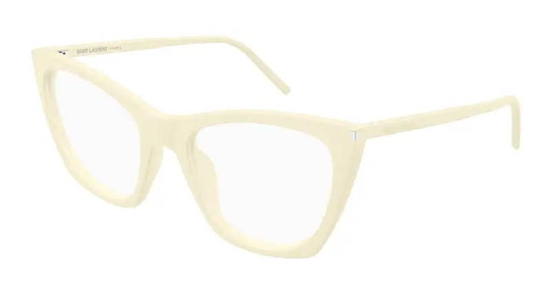Donna SL 214 KATE THIN OPT 008 Montature da vista Acetato Avorio Trasparente Cat Eye