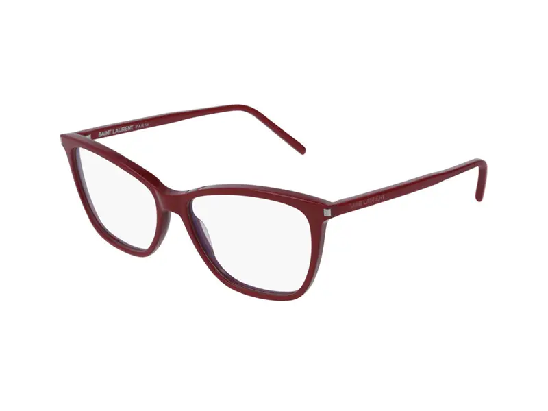 SAINT LAURENT Donna SL 259 003 Montature da vista Acetato Rosso  Squadrata