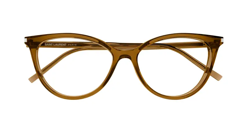 Donna SL 261 007 Montature da vista Acetato Marrone Trasparente Cat Eye miniatura 2