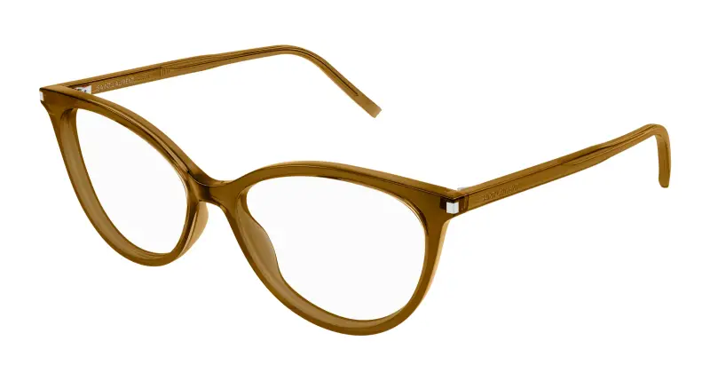 Donna SL 261 007 Montature da vista Acetato Marrone Trasparente Cat Eye