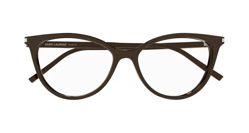 Donna SL 261 008 Montature da vista Acetato Marrone Trasparente Cat Eye miniatura 2