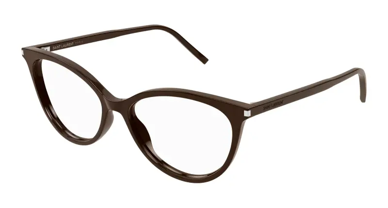 Donna SL 261 008 Montature da vista Acetato Marrone Trasparente Cat Eye