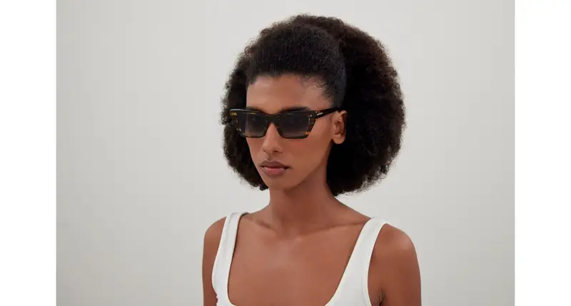 SAINT LAURENT Occhiali da sole Donna Testa di moro 854117 miniatura 3