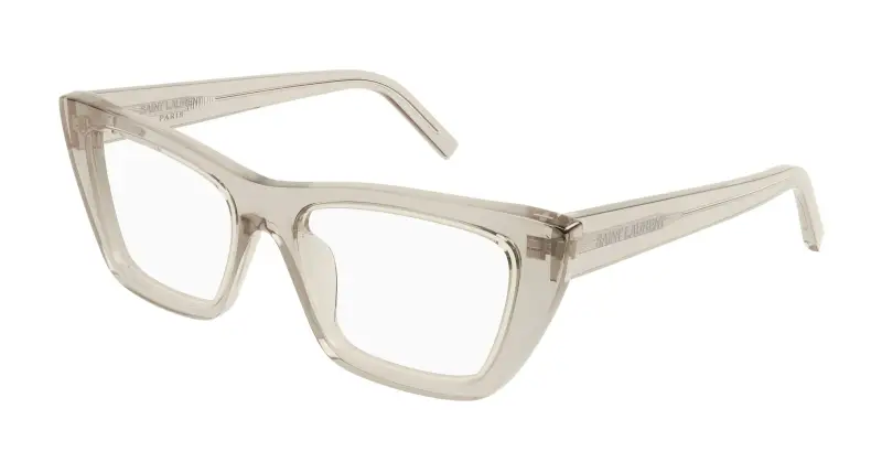 Donna SL 276 MICA OPT 007 Montature da vista Acetato Giallo Trasparente Cat Eye