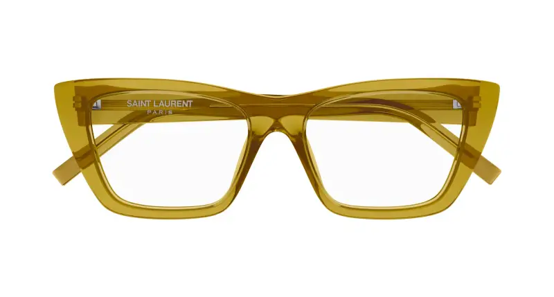 Donna SL 276 MICA OPT 008 Montature da vista Acetato Verde Trasparente Cat Eye miniatura 2