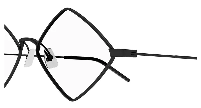 SAINT LAURENT Donna SL 302 LISA OPT 001 Montature da vista Metallo Nero Trasparente Geometrica miniatura 2