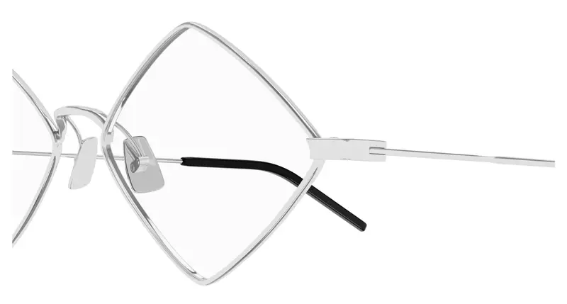 SAINT LAURENT Donna SL 302 LISA OPT 002 Montature da vista Metallo Argento Trasparente Geometrica miniatura 2