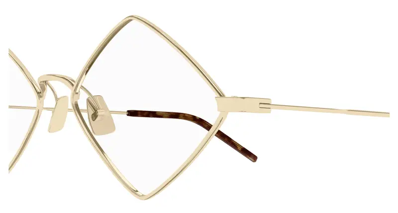 SAINT LAURENT Donna SL 302 LISA OPT 003 Montature da vista Metallo Oro Trasparente Geometrica miniatura 2