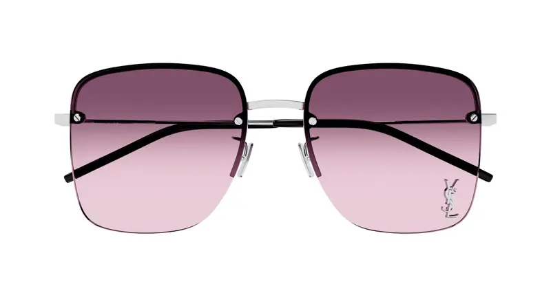 SAINT LAURENT Occhiali da sole Donna Argento 853172 miniatura 2