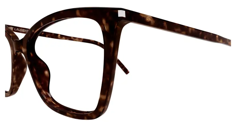 SAINT LAURENT Donna SL 386 016 Montature da vista Acetato Havana Trasparente Cat Eye miniatura 2