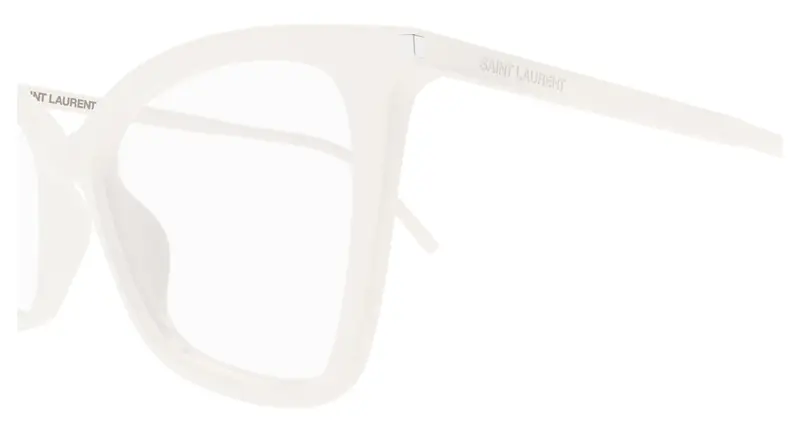 SAINT LAURENT Donna SL 386 017 Montature da vista Acetato Bianco Trasparente Cat Eye miniatura 2