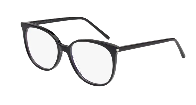 SAINT LAURENT Donna SL 39 001 Montature da vista Acetato Nero  Rotonda