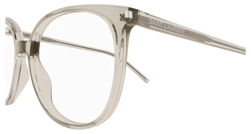 Donna SL 39 010 Montature da vista Acetato Beige Trasparente Rotonda miniatura 3