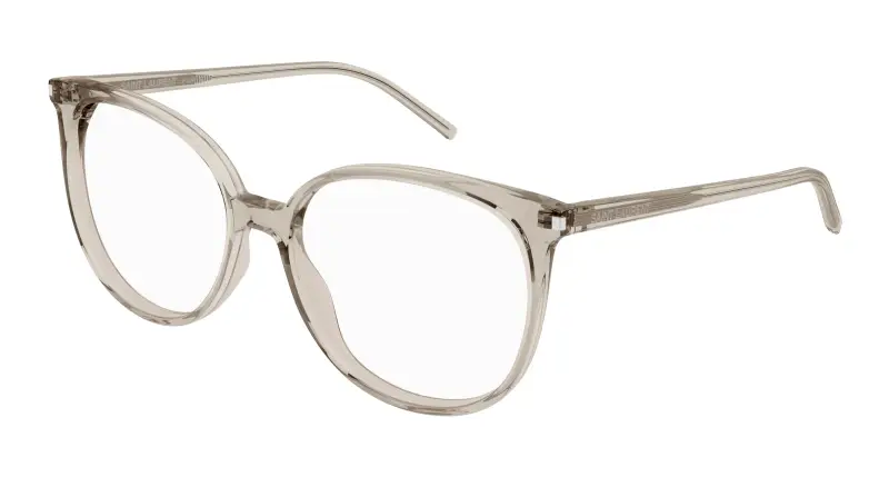 Donna SL 39 010 Montature da vista Acetato Beige Trasparente Rotonda