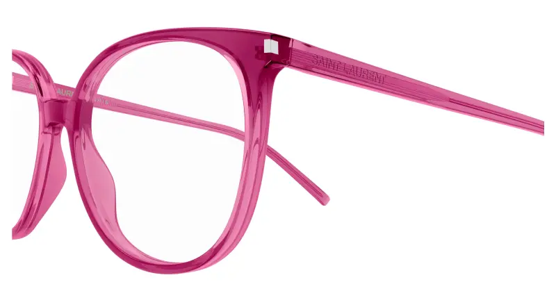 Donna SL 39 012 Montature da vista Acetato Rosa Trasparente Rotonda miniatura 3