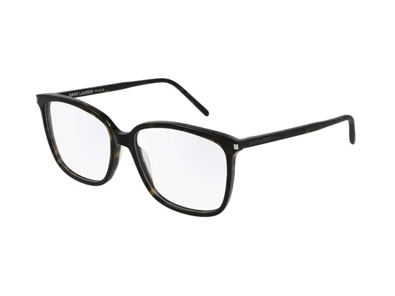 SAINT LAURENT Donna SL 453 002 Montature da vista Acetato Havana  Squadrata