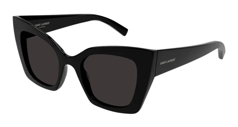 SAINT LAURENT Donna SL 552 001 Occhiali da sole Iniettato Nero Nero Cat Eye Normale