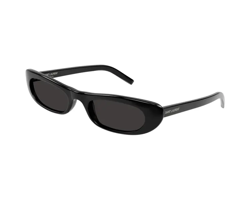 SAINT LAURENT Donna SL 557 SHADE col. 001 Occhiali da sole Acetato Nero Nero Rotonda Normale