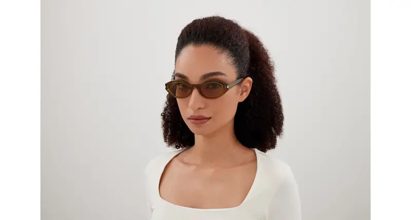 SAINT LAURENT Occhiali da sole Donna Marrone 876738 miniatura 3