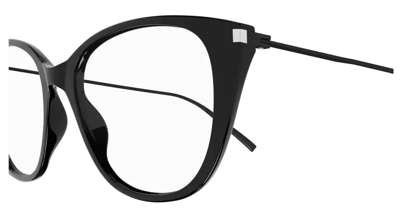 Donna SL 627 001 Montature da vista Acetato Nero Trasparente Cat Eye miniatura 3