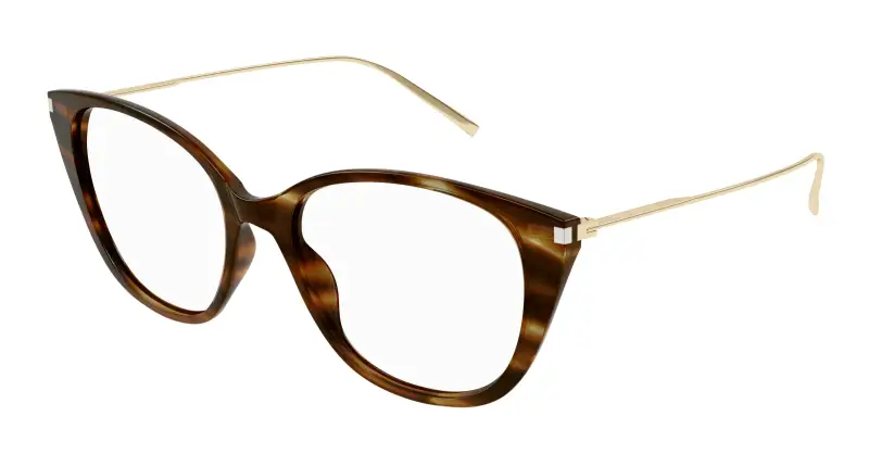 Donna SL 627 004 Montature da vista Acetato Havana Trasparente Cat Eye