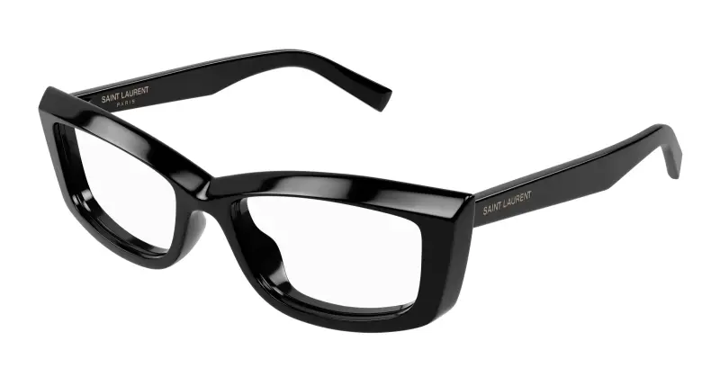 Donna SL 658 OPT 001 Montature da vista Acetato Nero Trasparente Cat Eye