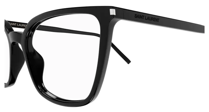 SAINT LAURENT Donna SL 669 002 Montature da vista Acetato Nero Trasparente Cat Eye miniatura 2