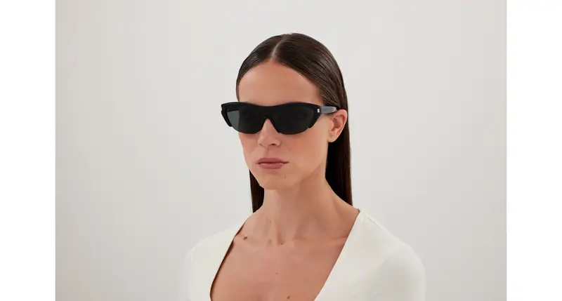 SAINT LAURENT Occhiali da sole Donna Nero 876634 miniatura 3