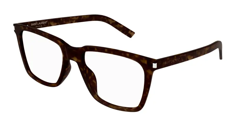 Donna SL 717 SLIM 002 Montature da vista Acetato Havana Trasparente Squadrata