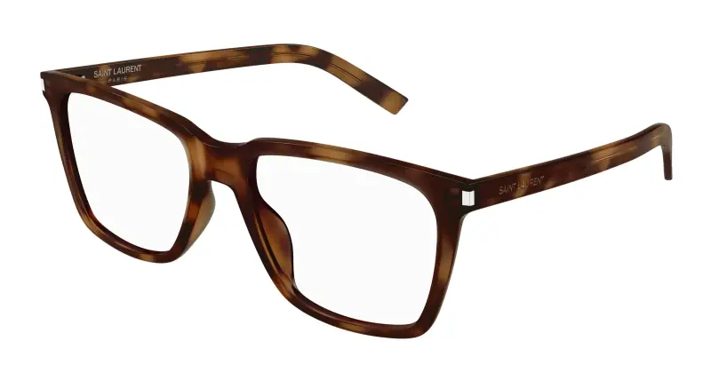 Donna SL 717 SLIM 003 Montature da vista Acetato Havana Trasparente Squadrata