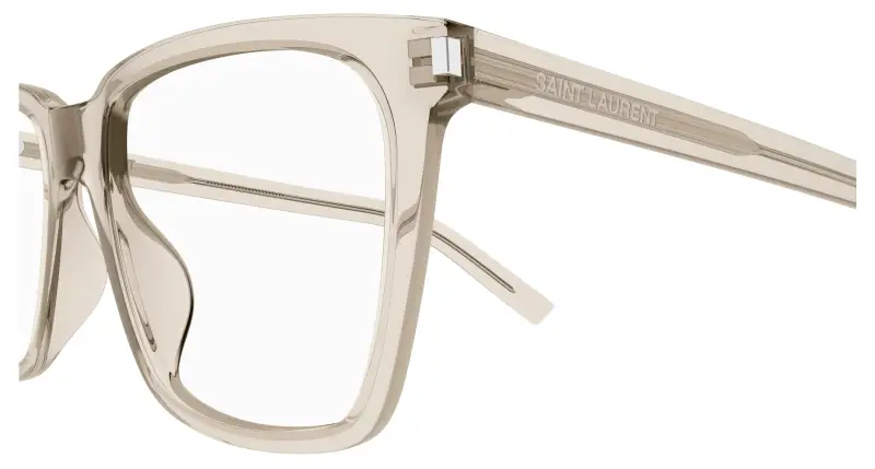 Donna SL 717 SLIM 004 Montature da vista Acetato Beige Trasparente Squadrata miniatura 3