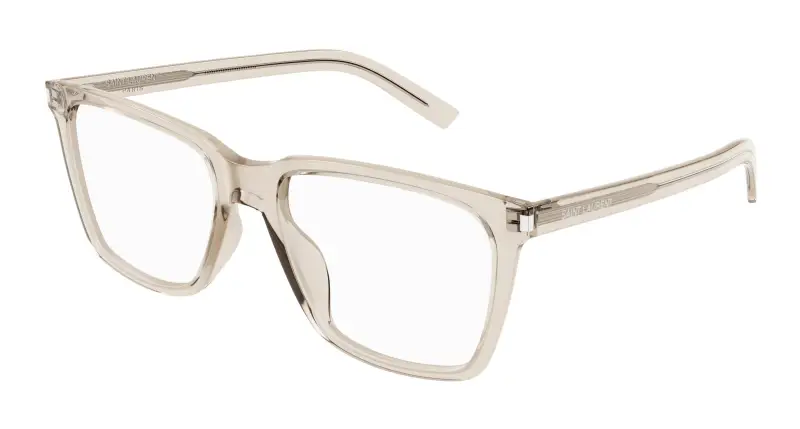 Donna SL 717 SLIM 004 Montature da vista Acetato Beige Trasparente Squadrata