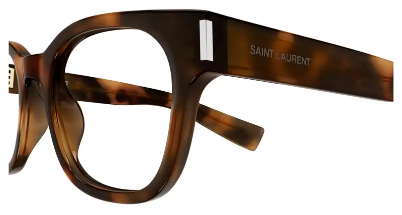 SAINT LAURENT Donna SL 722 002 Montature da vista Acetato Havana Trasparente Squadrata miniatura 2