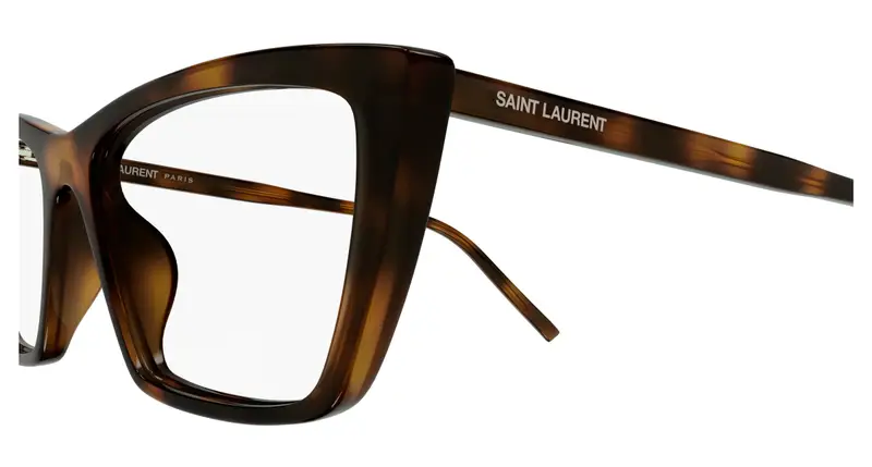 SAINT LAURENT Donna SL 737 MICA THIN OPT 003 Montature da vista Acetato Havana Trasparente Squadrata miniatura 2